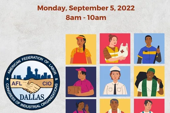 Tickets $35, Table for ten $350. jtomlinson.dallasaflcio@gmail.com