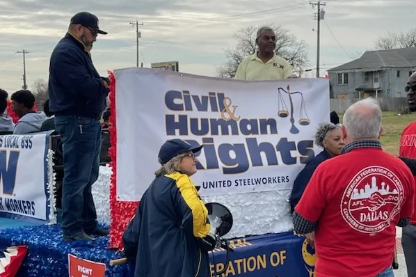 Dallas labor had great participation in the MLK march
