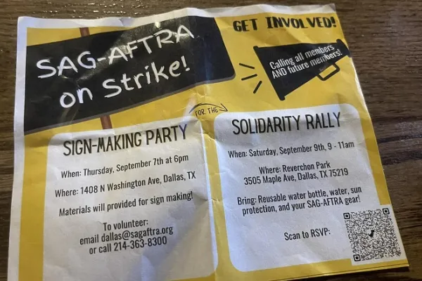 Rally with SAG-AFTRA September 9, 2023