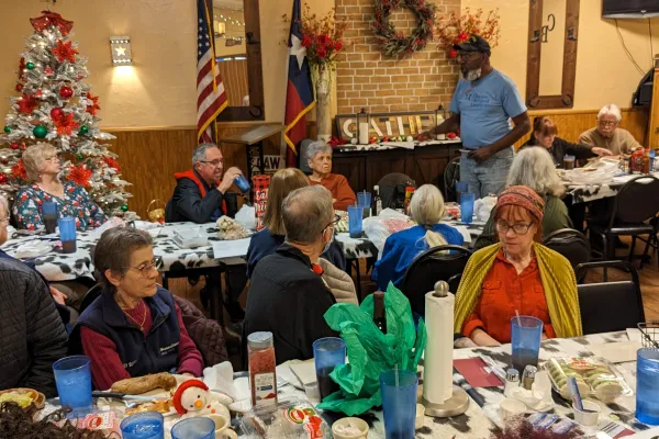 Retirees celebrate Christmas together