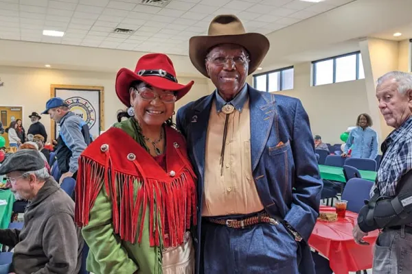 Dressed up for the UAW 218 Retiree Christmas Luncheon