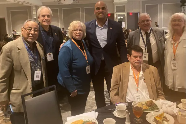 Colin Allred and retiree friends