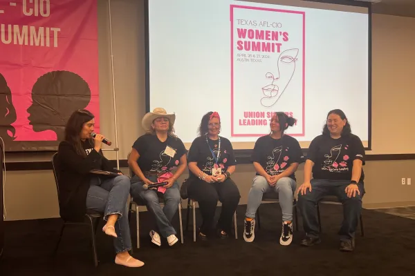 The Building Trades panel at the Women's Summit.