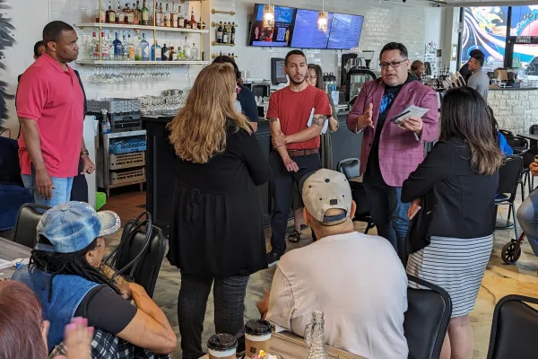 Congressman Veasey reported to constituents on May 30