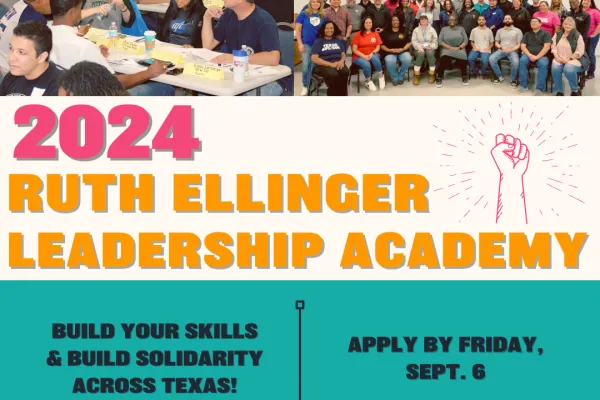 Flyer for the 2024 Ruth Ellinger Leadership Academy.