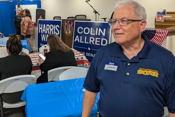 Lou Luckhardt at Greenville candidates' night