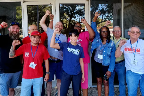 Averie Bishop led Saturday's canvassing