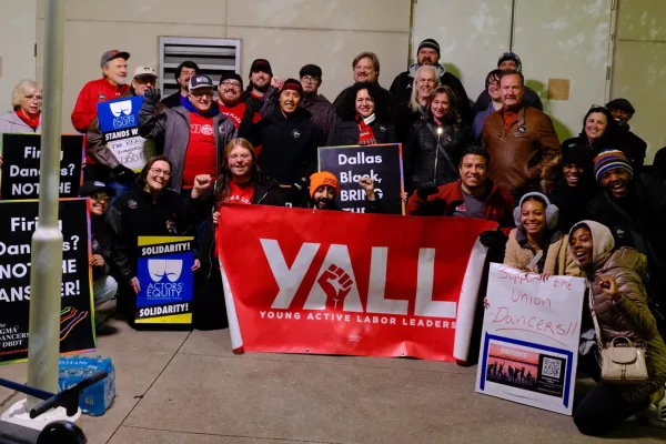 Fired Black Dancers picket December 2024
