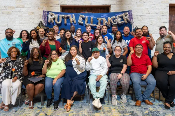 Group photo of the 2024-2025 Texas AFL-CIO Ruth Ellinger Leadership Academy graduates.