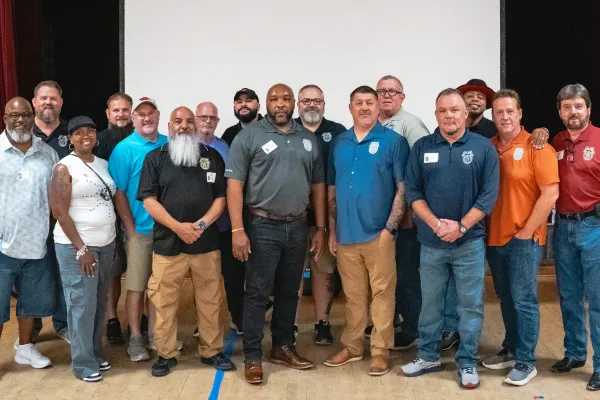 A group photo from the 2024 Rail Labor Solidarity Rally