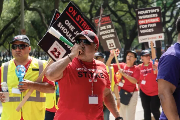 Workers at UNITE HERE Local 23