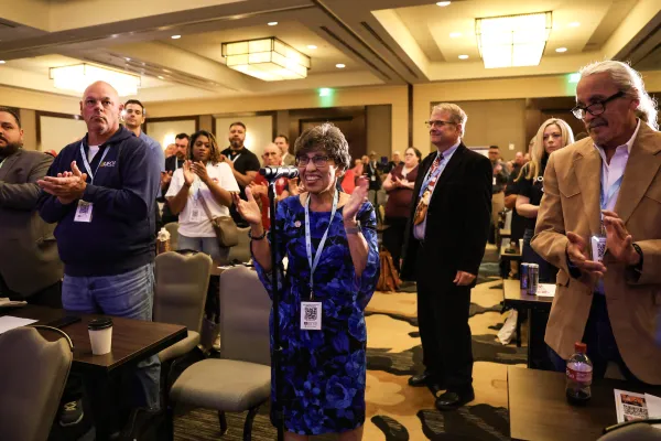 Linda Chavez Thompson at the 2025 Texas AFL-CIO Convention