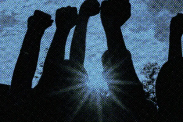 solidarity - raised fists