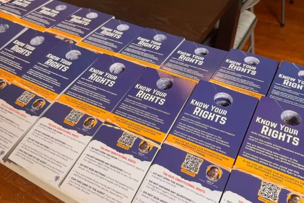 San Antonio Alliance know your rights cards