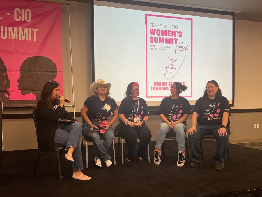 The Building Trades panel at the Women's Summit.