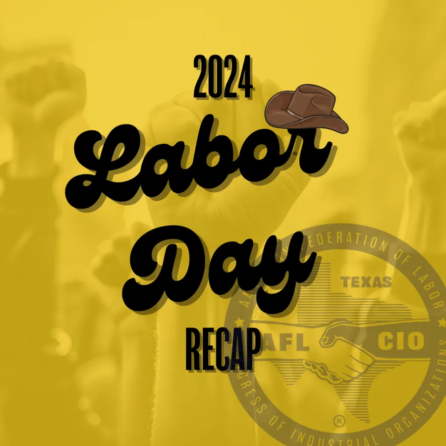 A graphic with a yellow background reading 2024 Labor Day Recap.