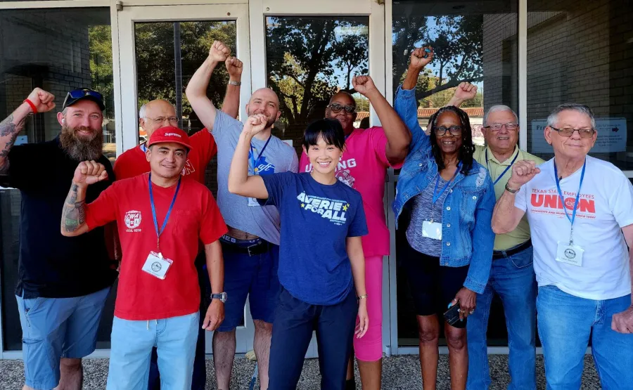 Averie Bishop led Saturday's canvassing