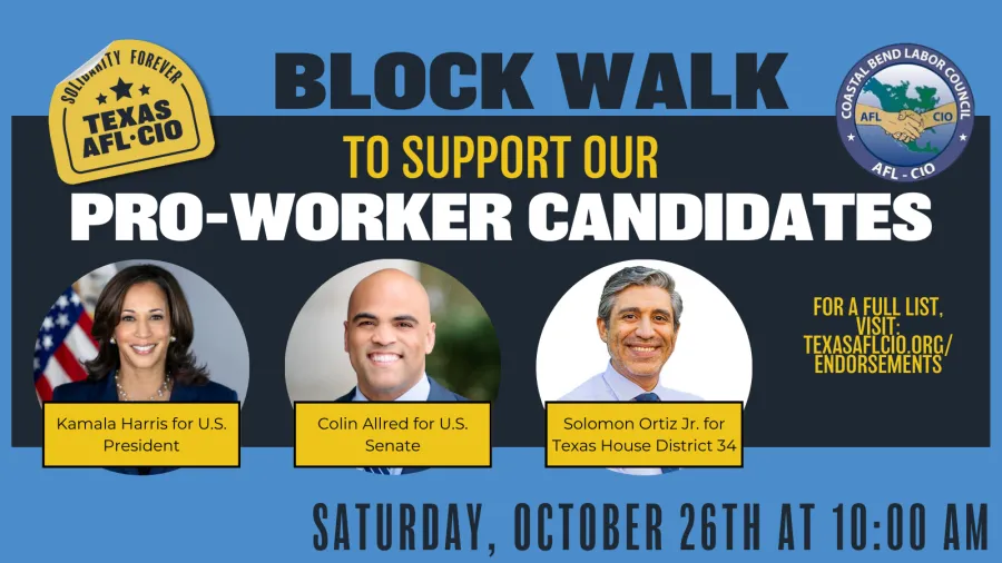 Block Walk to Support Our Pro-Worker Candidates