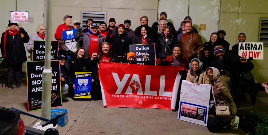 Fired Black Dancers picket December 2024