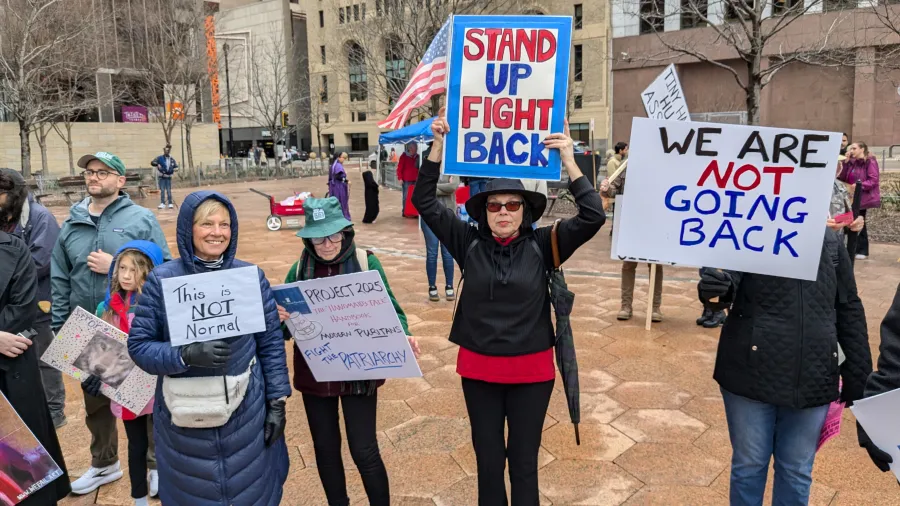 Labor organized a protest on 2/15 and endorsed one on 3/8