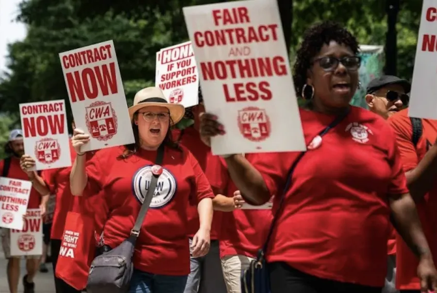 CWA rally: Fair contract and nothing less!