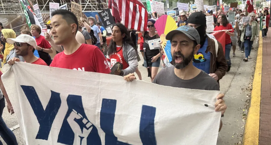 Marching for International Workers Day