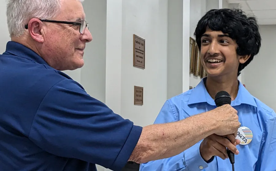 Shyam Sundar Ganeshram, a winner speaks to Dallas AFL-CIO