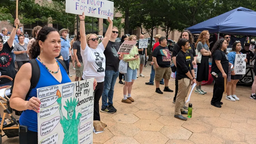 Americans exercising First Amendment rights