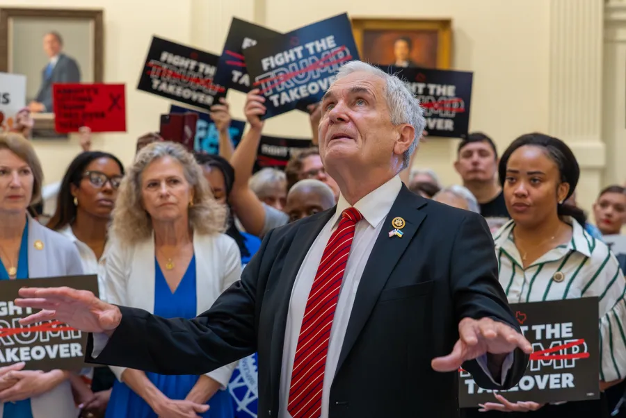 Congressman Doggett at Redistricting Rally