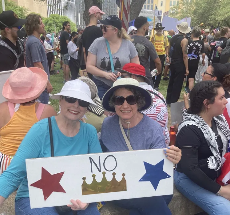 From the previous No Kings Day march in Dallas