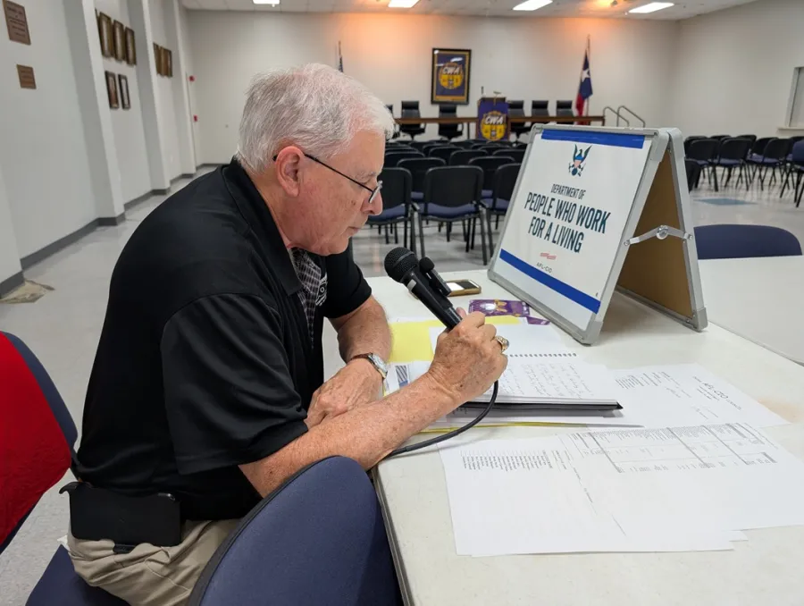 Dallas labor's principal officer, Lou Luckhardt