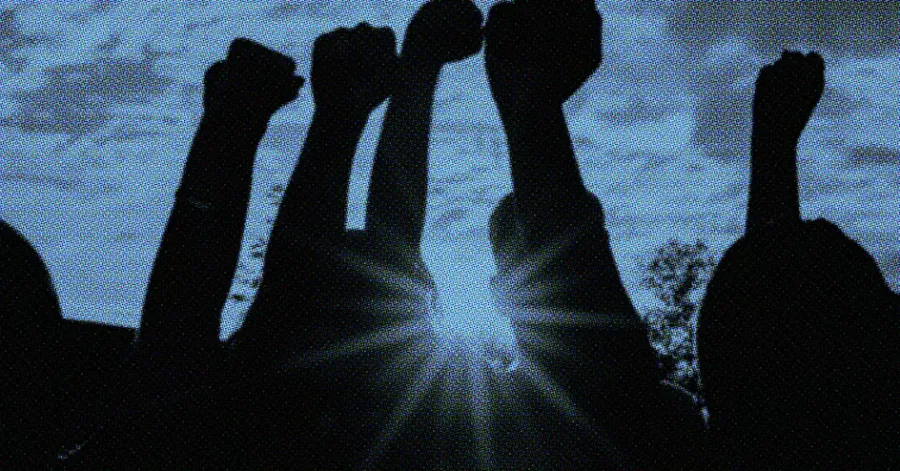 solidarity - raised fists