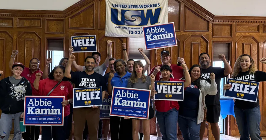 Houston union members get ready to block walk