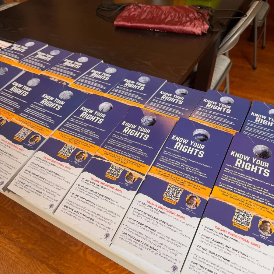 San Antonio Alliance know your rights cards