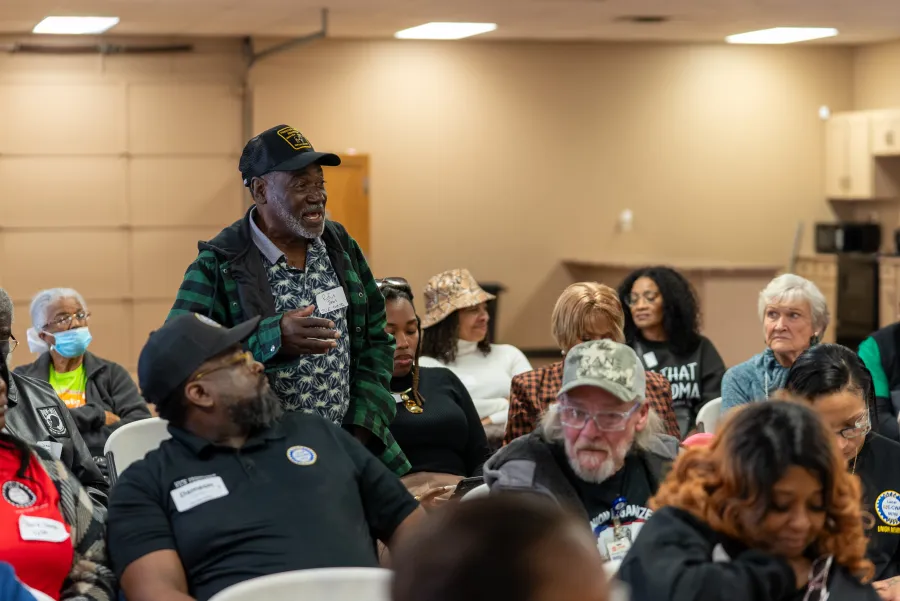 Attendees at the Tyler town hall from the Texas AFL-CIO's Statewide Listening Tour