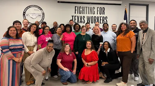 Ruth Ellinger graduates pose with Secretary-Treasurer Lorraine Montemayor