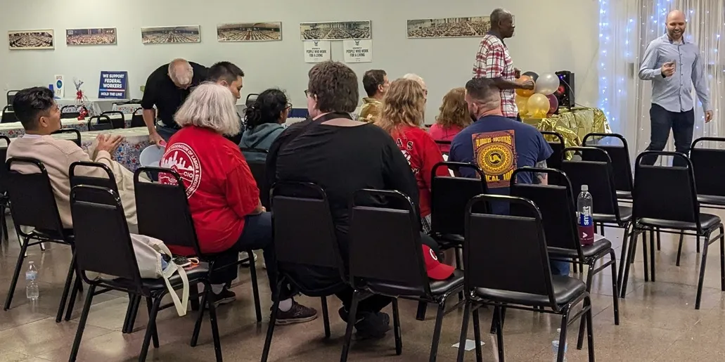 Stu Becker won the May Day talent show