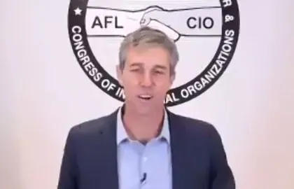Beto speaks to labor