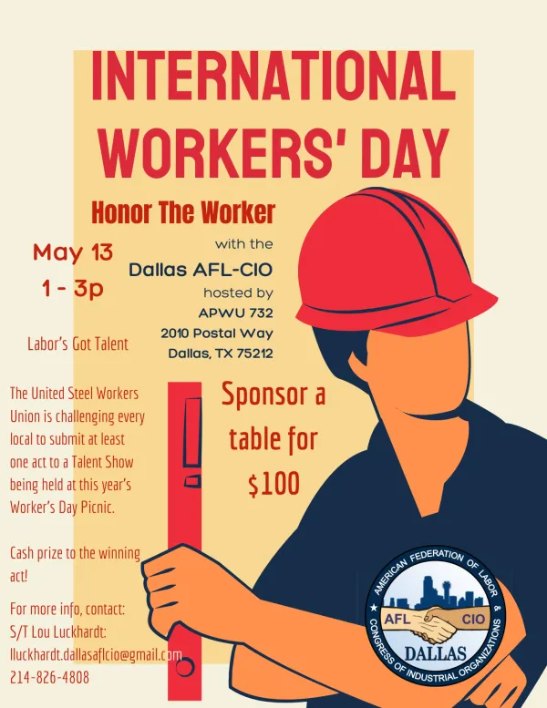labor's International Workers Day celebration