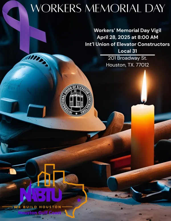 IUEC Local 31 Workers Memorial Day Vigil