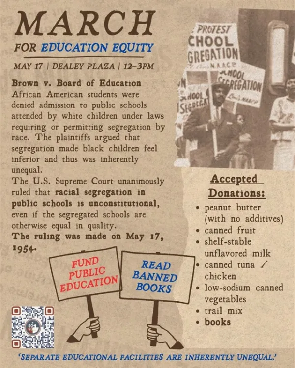On the anniversary of school desegregation, let's march