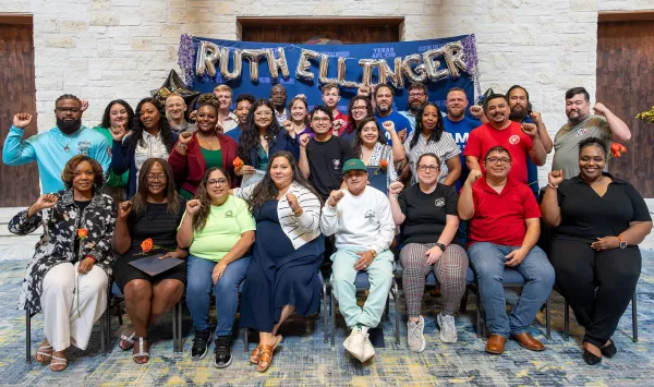 Group photo of the 2024-2025 Texas AFL-CIO Ruth Ellinger Leadership Academy graduates.