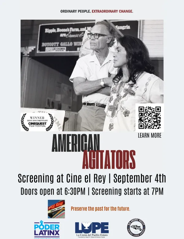 Flyer for American Agitators screening