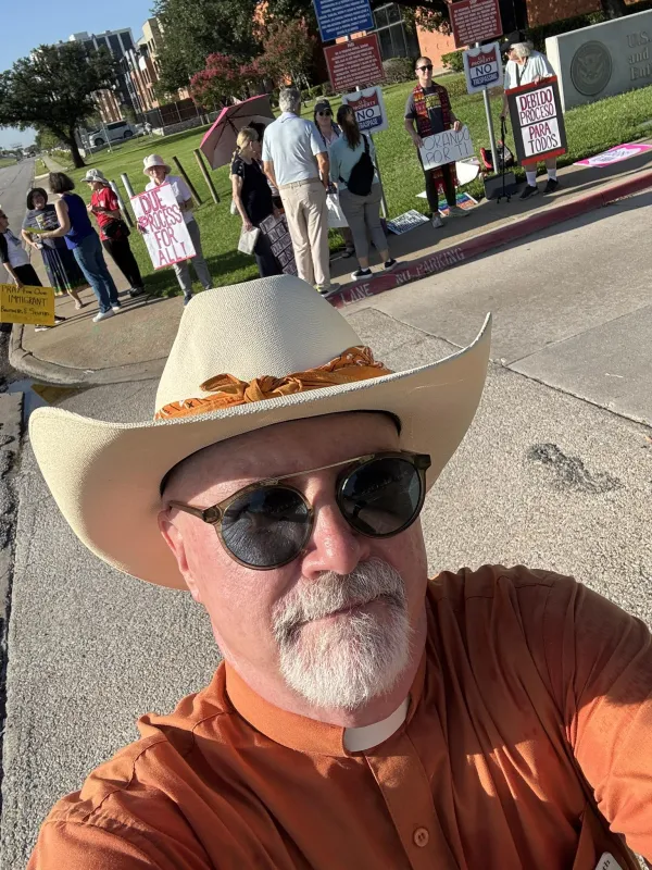 Faith based groups hold vigils for democracy