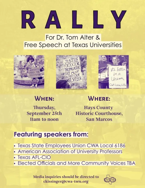 ✊ Stand with Dr. Tom Alter