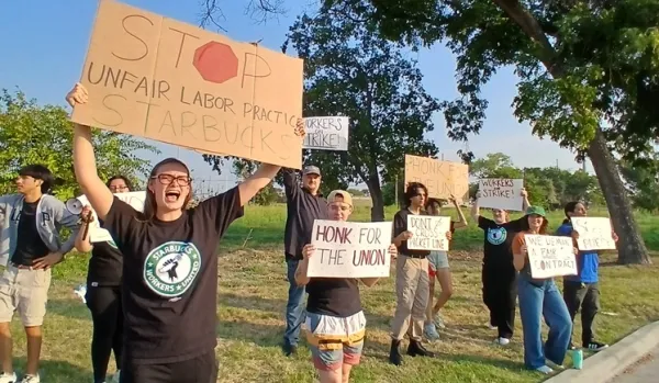 starbucks workers on strike