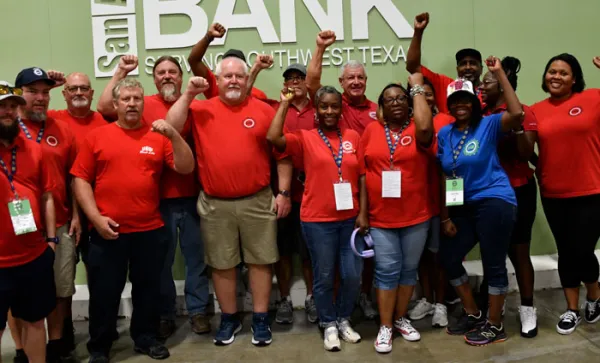 UAW Region 8 members at the San Antonio Food Bank