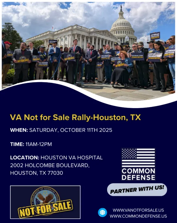 VA Not for Sale Rally - Houston