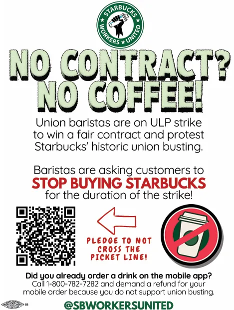 Starbucks leaflets are appearing everywhere