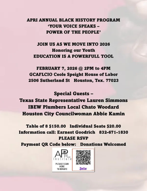 20260207 Texas APRI Black History Program
